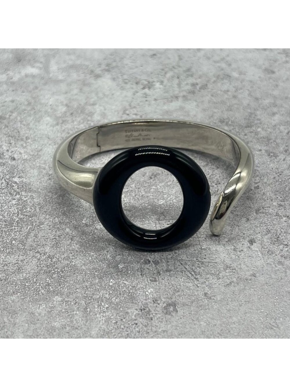 Tiffany & Co Elsa Peretti Seviana Bangle Black Jade Bracelet